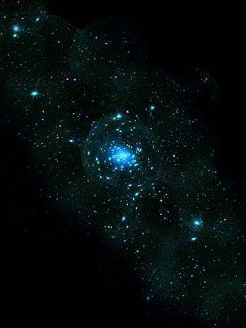 Imagem registrada pelo observatório XMM-Newton durante o Natal de 2010 mostra centenas de fontes de raio-X junto à Andrômeda, sendo que muitas delas estão presas no centro da galáxia, local no qual as estrelas são mais densas. Cada uma é uma estrela prestes a morrer. As fontes de raio-X podem ser ondas de choque e detritos, de estrelas que explodiram, viajando pelo espaço, ou pares de estrelas presas em luta gravitacional até sua morte, com uma roubando gases da outra  Foto: ESA/XMM-Newton/EPIC/W. Pietsch, MPE/Divulgação