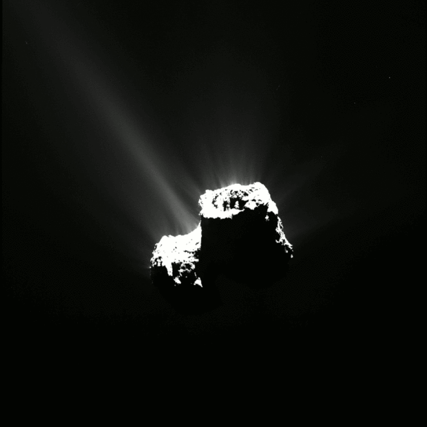 GIF do cometa 67P/Churyumov-Gerasimenko (Foto: ESA/Rosetta/MPS/UPD/LAM/IAA/SSO/INTA/UPM/DASP/IDA)
