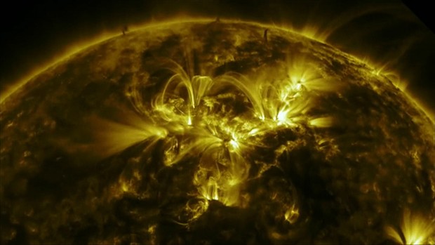 Imagens do Sol foram feitas pelo Observatório da Dinâmica Solar da Nasa (Foto: Nasa/Divulgação)