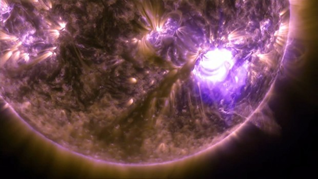 Imagens do Sol mostram detalhes de explosões solares (Foto: Nasa/Divulgação)