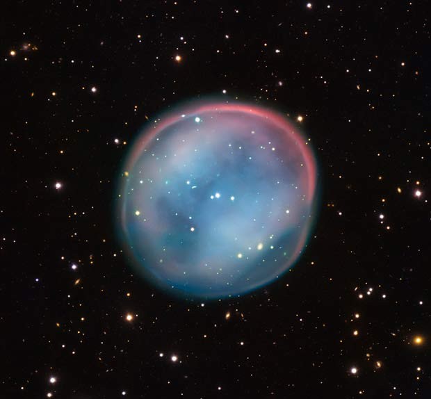 A nebulosa Coruja do Sul foi registrada pelo conjunto de telescópios do Observatório Europeu do Sul (ESO) (EMBARGADO ATÉ 5/8) (Foto: ESO)