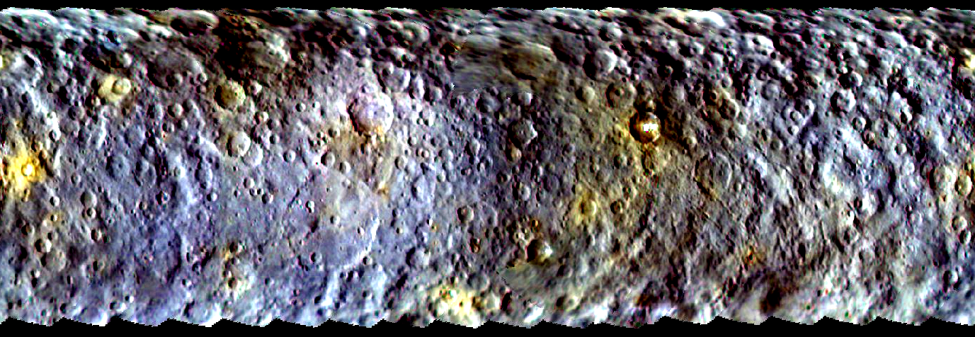 Imagem da Nasa mostra superfície do planeta Ceres em março deste ano (Foto: Nasa/JPL-Caltech/UCLA/MPS/DLR/IDA)