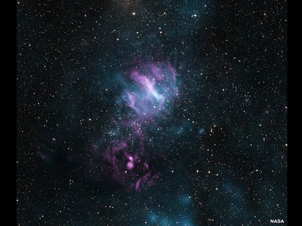 Objeto conhecido como MSH 11-62, contém uma nebulosa interior de partículas carregadas (Foto:  Nasa/CXC/SAO/P.Slane)