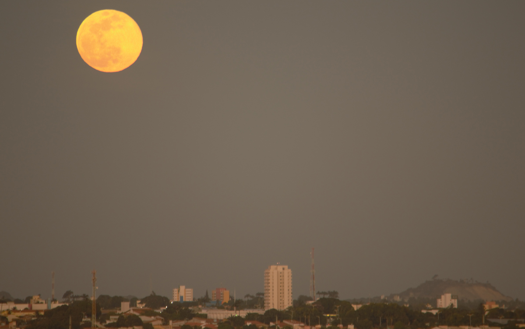 Lua vista em Fortaleza (CE)