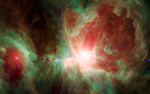 Imagem da Nasa mostra a nebulosa de Orion (Foto: NASA/JPL-Caltech/Divulgação)