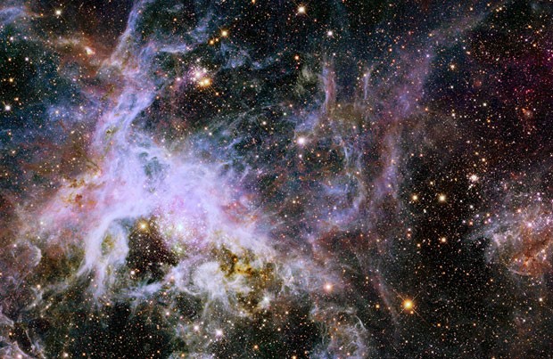 Imagem feita pelo Telescópio Espacial Hubble mostra a nebulosa Tarantula (Foto: AFP Photo/HO/Nasa/ESA)