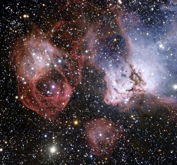 A Grande Nuvem de Magalhães é uma das galáxias mais próximas da Via Láctea (Foto: AFP PHOTO / EUROPEAN SOUTHERN OBSERVATORY)