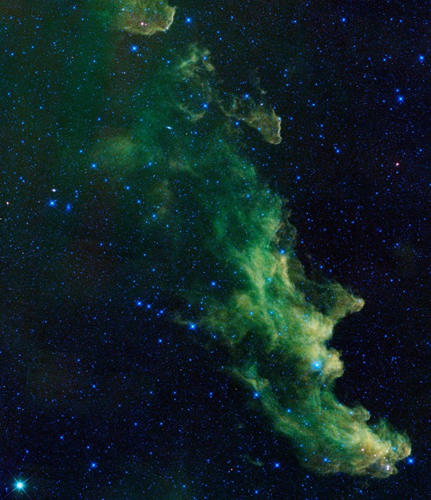 Nebulosa Cabeça da Bruxa, a centenas de anos-luz da Terra (Foto: Nasa/JPL-Caltech/AFP)
