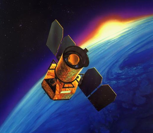 Ilustração mostra o satélite Galex (Foto: Nasa/Divulgação)