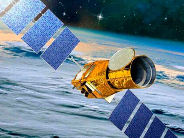Imagem do satélite que captou as imagens do CoRoT Sol 1 (Foto: Reprodução/DFTE-UFRN)
