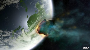 Comunidade científica debate evidências sobre tipo de corpo celeste que atingiu a Terra (Foto: BBC)