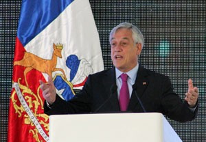 O presidente chileno Sebastián Piñera deu o comendo para o início oficial das operações do Alma, e falou em estimular o turismo astronômico em seu país (Foto: Dennis Barbosa/G1)