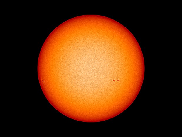 Sol tem poucas manchas solares (Foto: Nasa/SDO)