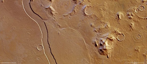 Marte pode ter tido rios de água corrente no passado (Foto: ESA/DLR/FU Berlin (G. Neukum))