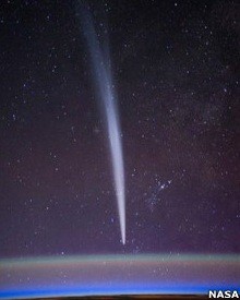 Posição do cometa pode fazer com que ele 'aponte' para a Terra como uma seta (Foto: Nasa)