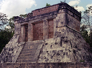 Ruínas em sítio maia de Chichén Itzá, no México