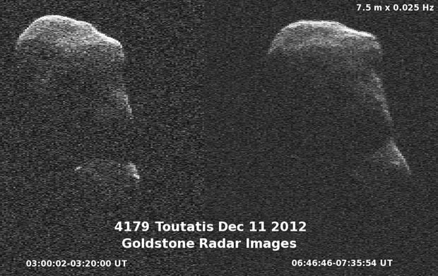 Imagem feita pela Nasa do asteroide Toutatis (Foto: Reuters/Nasa/JPL/Caltech)