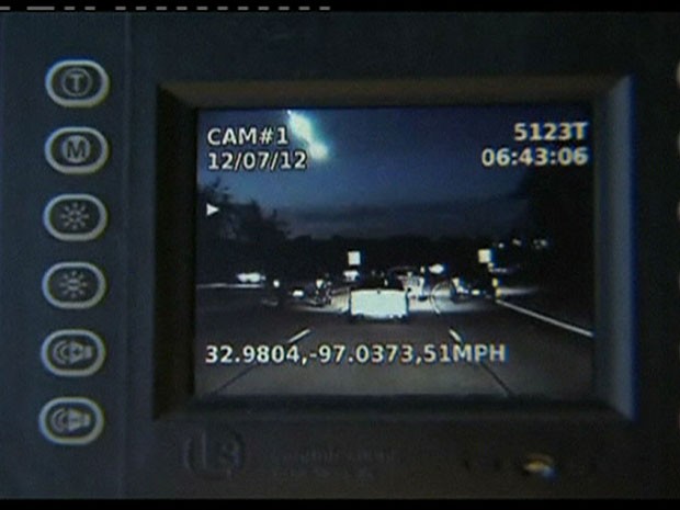 Câmera da Nasa captura 'bola de fogo' no céu do Texas (Foto: Reprodução/BBC)