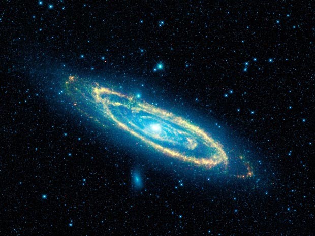 Galáxia de Andrômeda (Foto: AP Photo/Nasa)