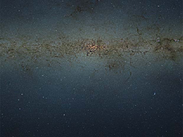 Imagem mostra o Centro da Via Láctea (Foto: ESO/Divulgação)