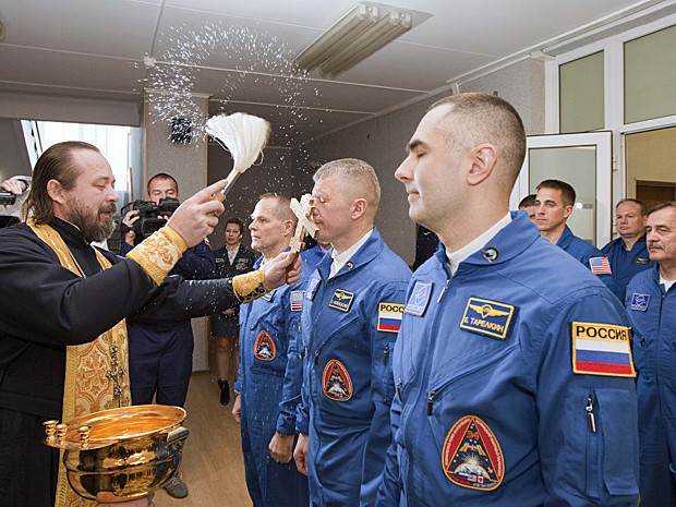 Soyuz lançamento Cazaquistão (Foto: Sergei Remezov/Reuters)