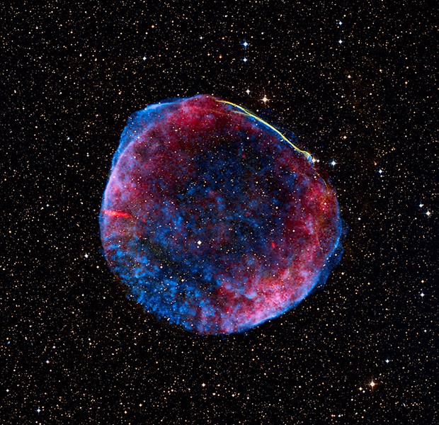 Supernova SN1006 (Foto: Nasa/CXC/Rutgers/G.Cassam-Chenaï, J.Hughes et al.)