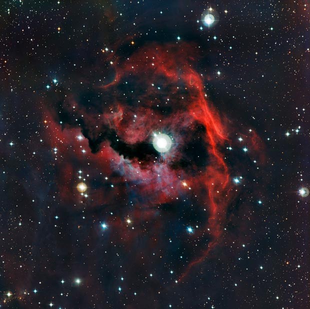 Imagem da Nebulosa da Gaivota (Foto: ESO)