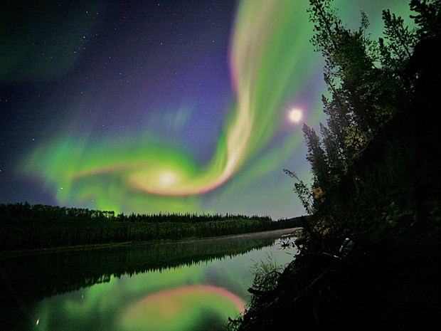 Aurora boreal (Foto: Nasa/David Cartier)