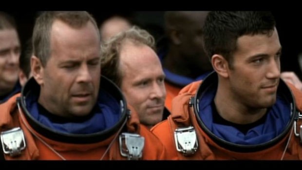 Bruce Willis e Ben Affleck em cena de 'Armagedon' (Foto: Divulgação)