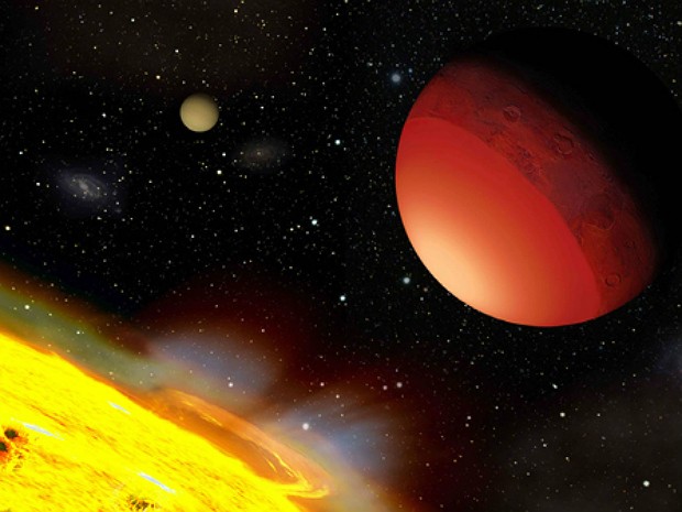 Cientistas simularam a vaporização da Terra para estudar a atmosfera de outros planetas (Foto: A. Leger/Icarus)