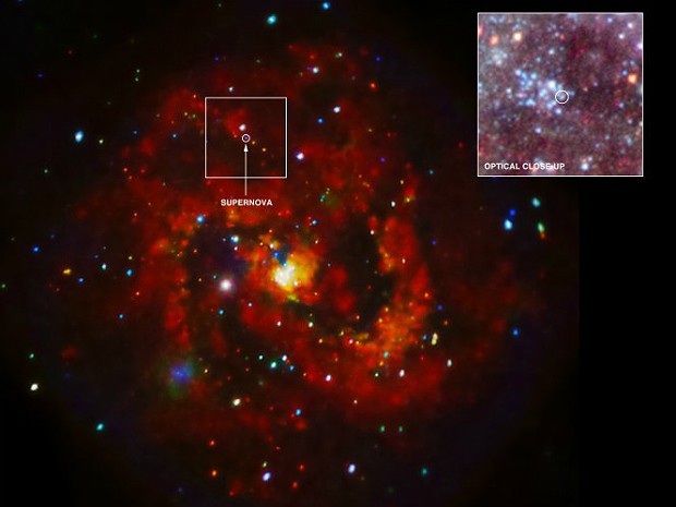 Supernova telescópio Chandra (Foto: Nasa/CXC/STScI/K.Long et al./STScI )