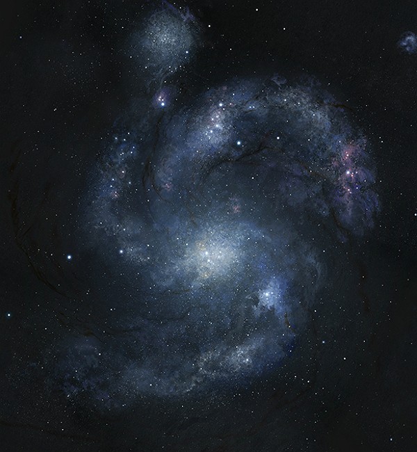 Galáxia espiral Nature (Foto: Joe Bergeron/Dunlap Institute for Astronomy &amp; Astrophysics)