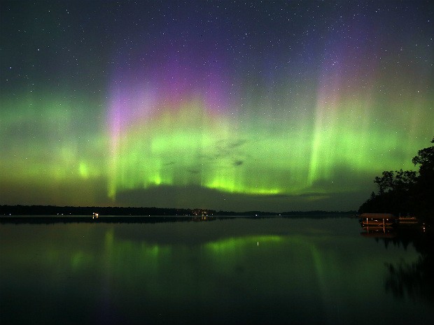 Aurora boreal (Foto: The Star Tribune/Brian Peterson/AP)
