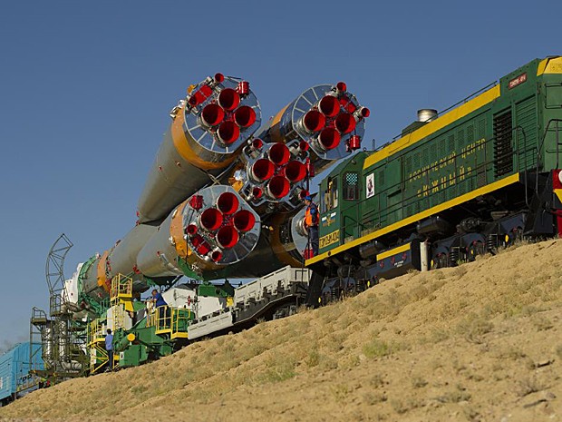 Soyuz  (Foto: Carla Cioffi/Nasa)