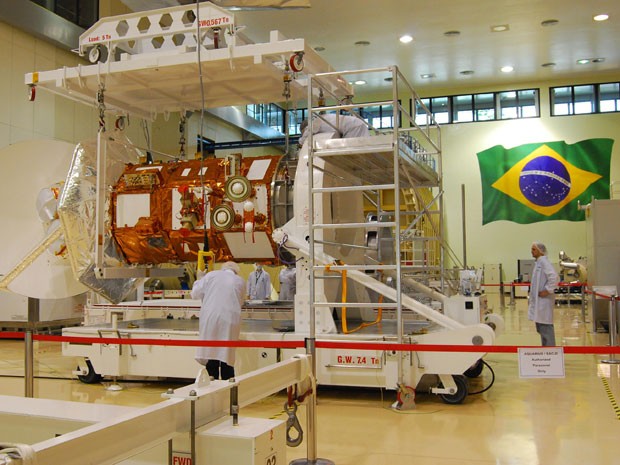 Satélite CBERS-3, parceria entre o Brasil e China (Foto: Inpe/Divulgação)