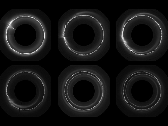 Imagens da sonda espacial Cassini mostram rastros brilhantes no anel F de Saturno