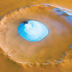 Solo congelado em Marte; estudo atual contradiz os anteriores, que defendem a existência de bactérias adormecidas