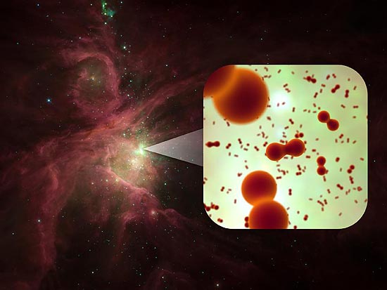 Telescópio espacial Herschel descobriu moléculas de oxigênio em uma nuvem de gás e poeira de nebulosa