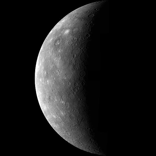 Um dos maiores entraves para a Nasa na viagem a Mercúrio (foto) são as temperaturas que chegam a 400ºC