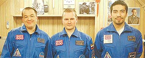 Três dos seis voluntários da simulação russa (ESA)