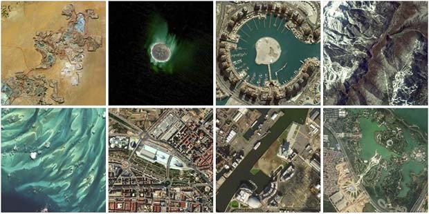 Entre as 20 imagens selecionadas pela empresa, a que tiver mais 'likes' em sua página no Facebook será a vencedora (Foto: DigitalGlobe/ Facebook/ Divulgação)