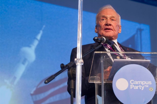 Astronauta Buzz Aldrin falou no evento 'nerd' (Foto: Cristiano Sant'Anna/indicefoto/Divulgação)