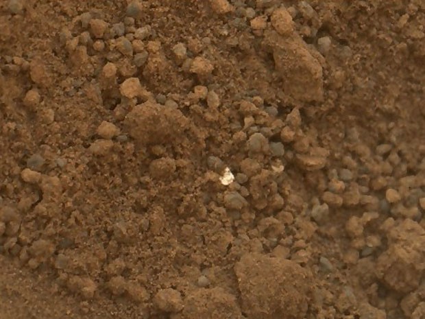 Material brilhante Curiosity (Foto: Nasa/JPL-Caltech)