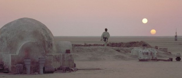 Na série 'Guerra nas estrelas', Tatooine serve de lar para Luke Skywalker. (Foto: Divulgação)